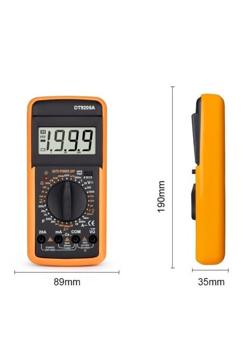 Мультиметр цифровой DT 9205A
