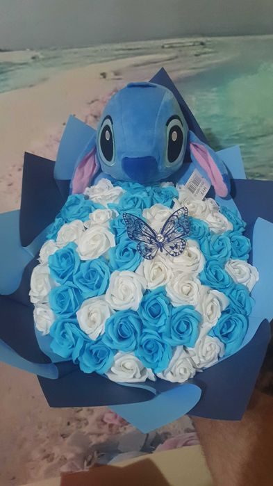 Buchete trandafiri de Sapun cu Stitch