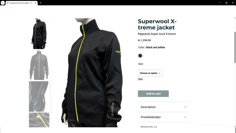 AKLIMA RAGNAROK SUPERWOOL X-TREME Jacket 100% Merino Wool размер XXL горница - 2074
