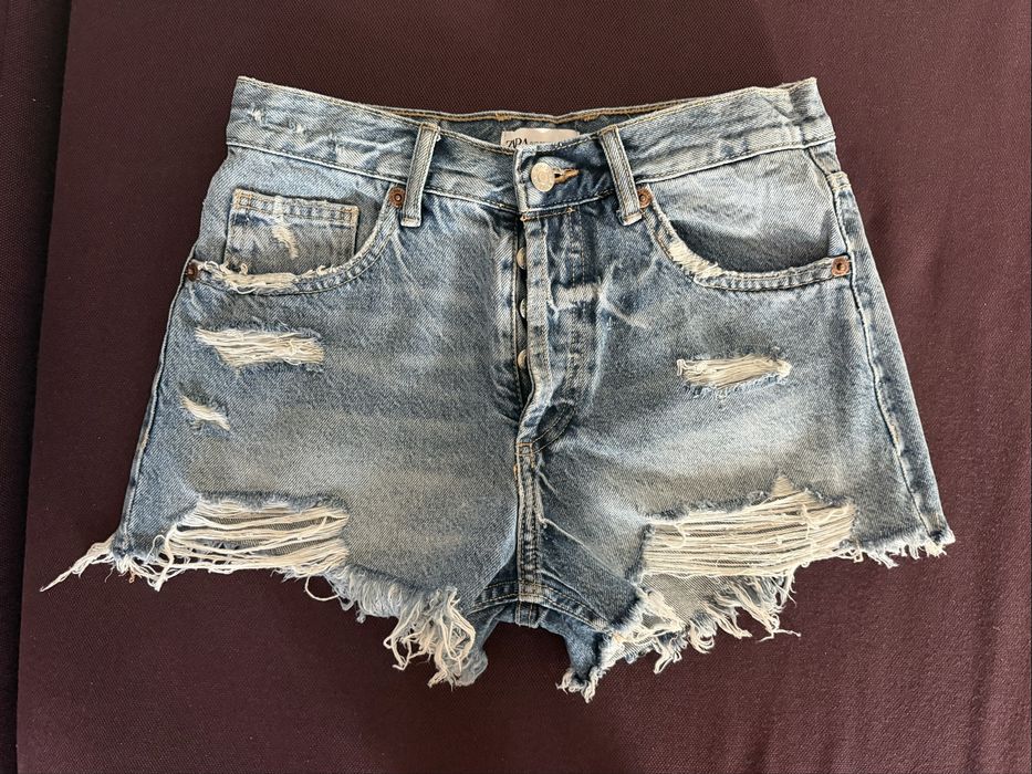 Дънкови къси панталони Zara