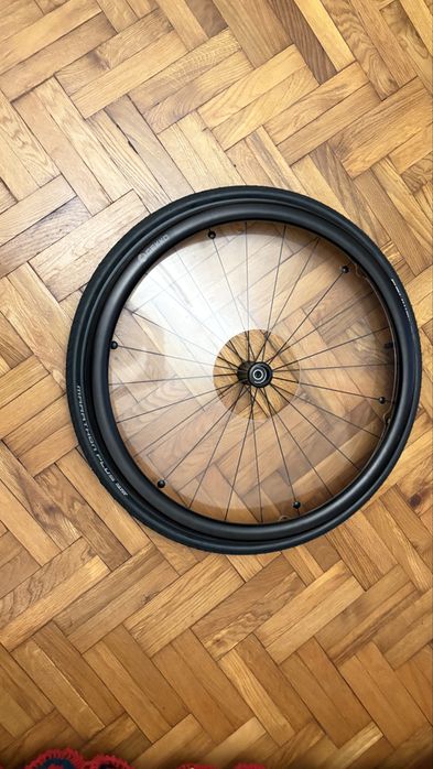 Set complet roti noi 24” Otto Bock pt scaun cu rotile cu jante Infinity Ultralight si inele antrenare Gekko si cauciucuri noi Schwalbe Marathon Plus