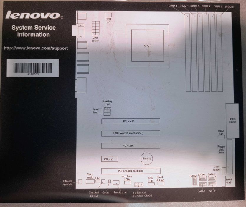 Lenovo S20 Workstation 12GB Ram, 3 X GPU NVS 315, БЕЗ Захранване