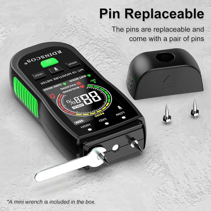 Влагомер с LCD дисплей Безконтактен влагомер RDINSCOS