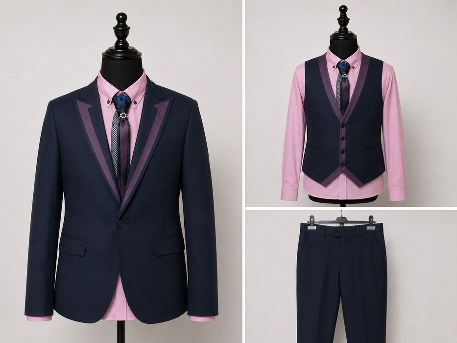 Vand costum elegant impecabil ginere/ naș