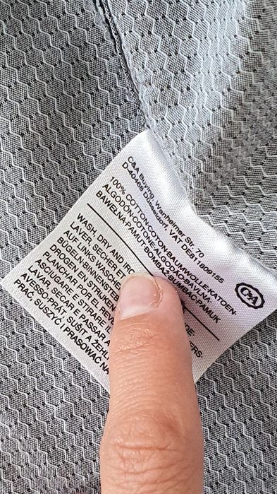 Angelo Litrico C&A L XL cămașă bărbați gri urban district premium denim casual smart  bumbac