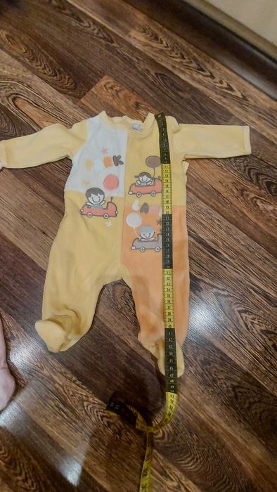 Бебешки  топли плюшени гащиризончета 0-3 m