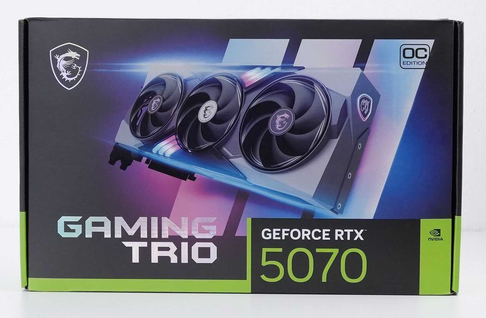 Видеокарта MSI RTX 5070 Gaming Trio OC, 12 GB, GeForce RTX 5070