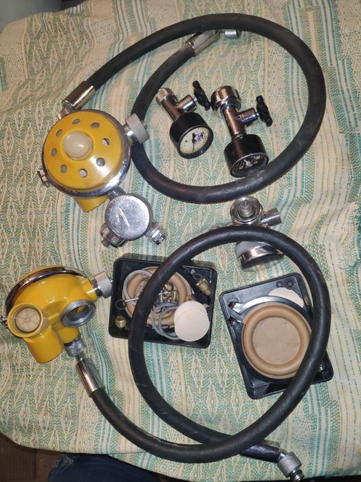 Водолазное оборудование, манометры, пневмокраны, трубки рукава давлени