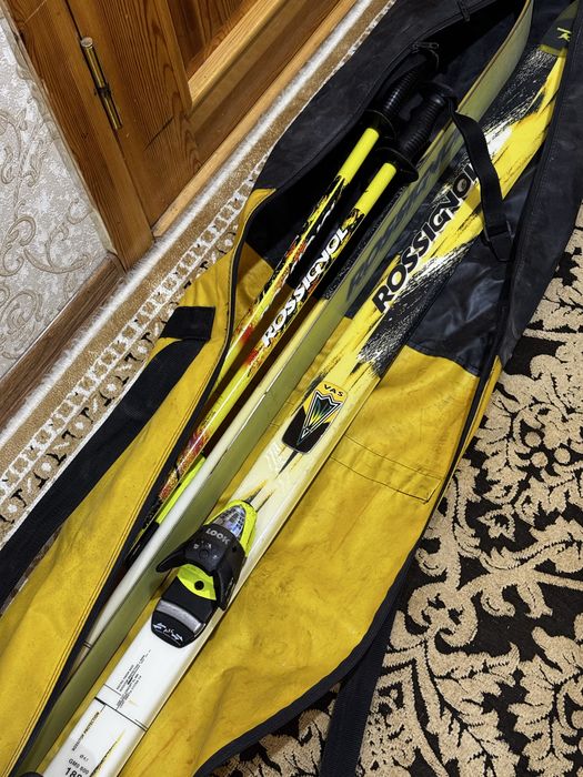 Горные лыжи Rossignol 184см + палки