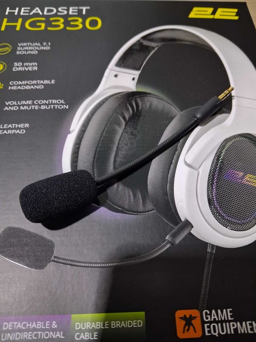 Игровые Наушники 2E Gaming HG330 7.1 White