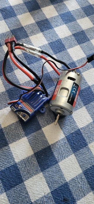 Esc + motor brushed automodel traxxas