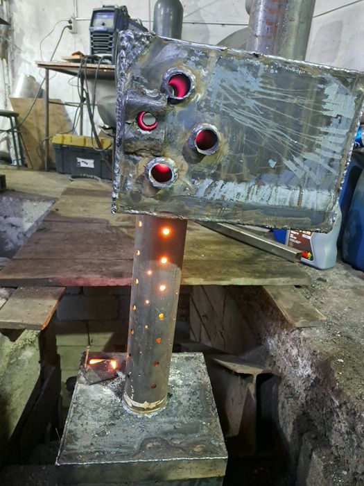 Печь на отработке