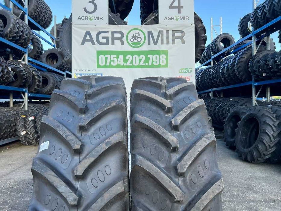 Anvelope noi radiale 420/85R34 marca BKT pentru tractor spate