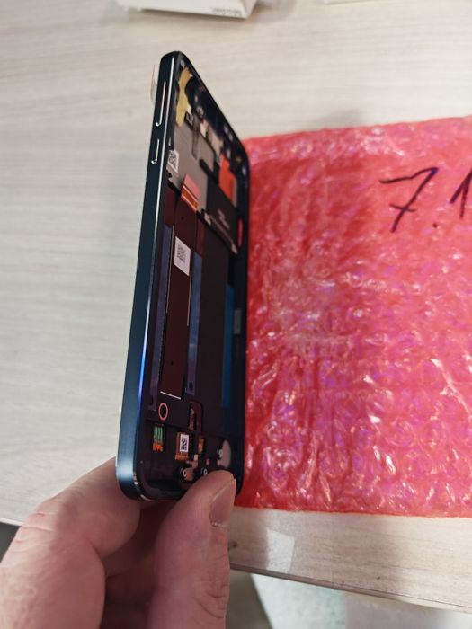 Nokia 7.1 оригинален дисплей с рамка и тъчскрийн черен нов