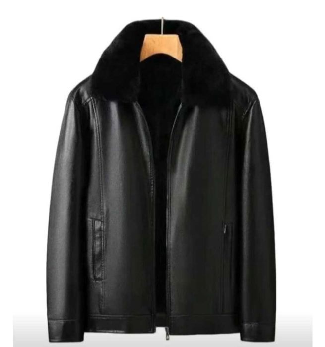 Кожаная куртка мужская демисезонн