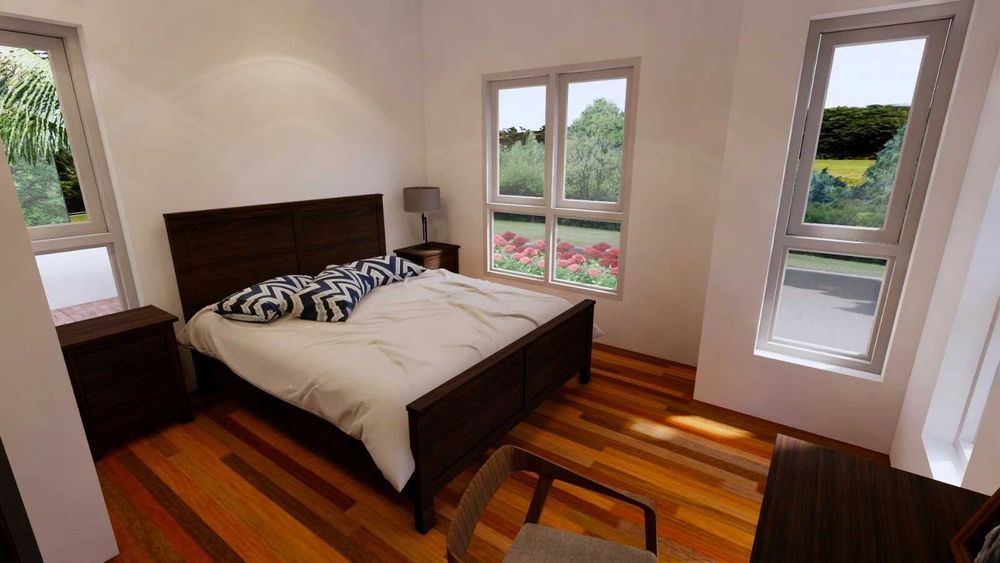 НА ИЗПЛАЩАНЕ - Двуетажна сглобяема къща с 3 спални, 140 кв. м