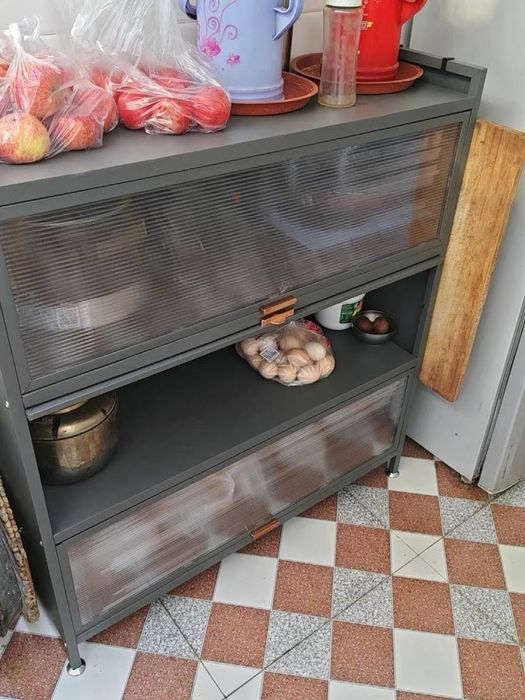 Temir mebel oshxona shkafi | Металлическая кухня мебель/ idish uchun