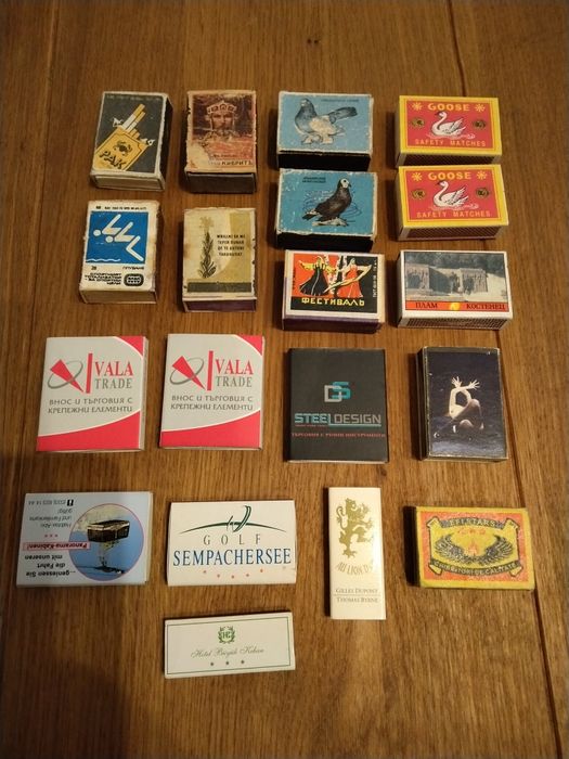 Продавам малка колекция от кибрити за колекция