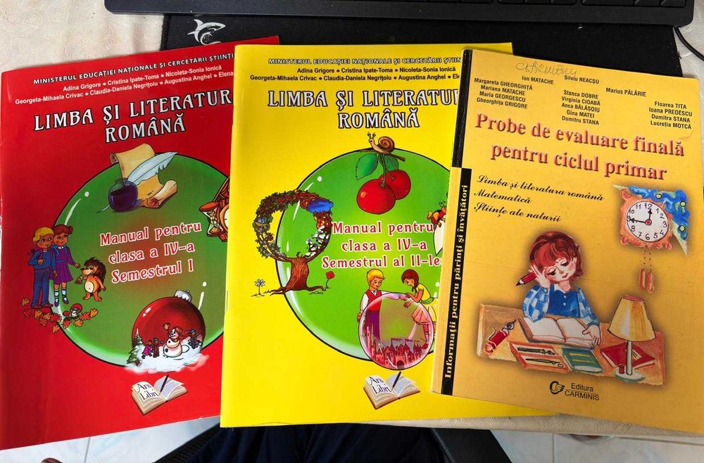 Lot 8 cărți și culegeri clasele 1-4 (Matematică / Română) - Stare Excelentă