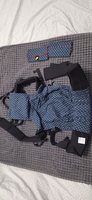 Marsupiu Luna Una Denim + protectii bretele