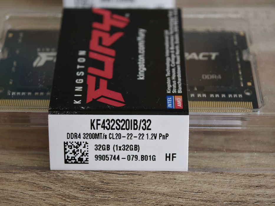 Kingston FURY Impact DDR4 64GB (2 x 32GB) SODIMM KF432S20IB/32 памет за лаптопи и Mini PC