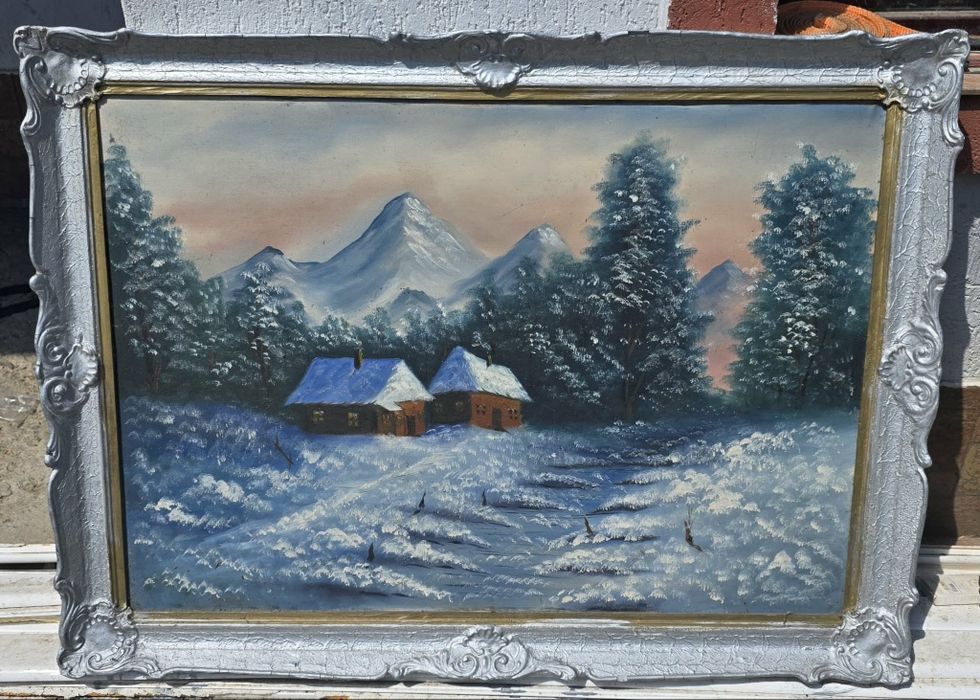 Tablou vechi , pictură in ulei