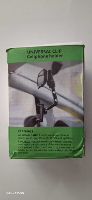 Suport telefon auto reglabil cu prindere pe oglinda, 2 modele, noi