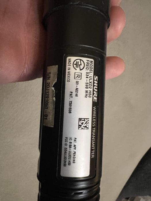 Shure ulxd2 h50 freq ; 534-598 с шпула beta 58a