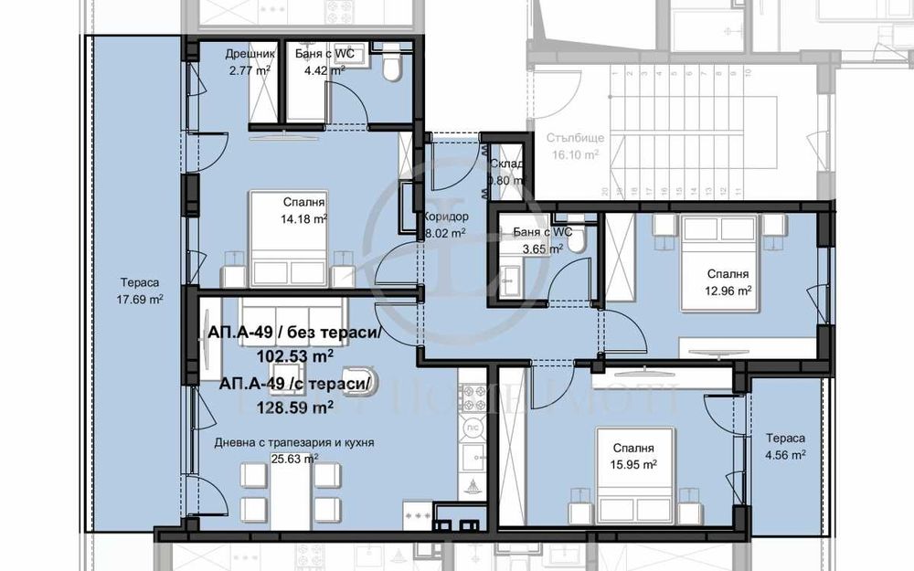 Реф. 3518 Четиристаен Смирненски / Нова Луксозна Сграда