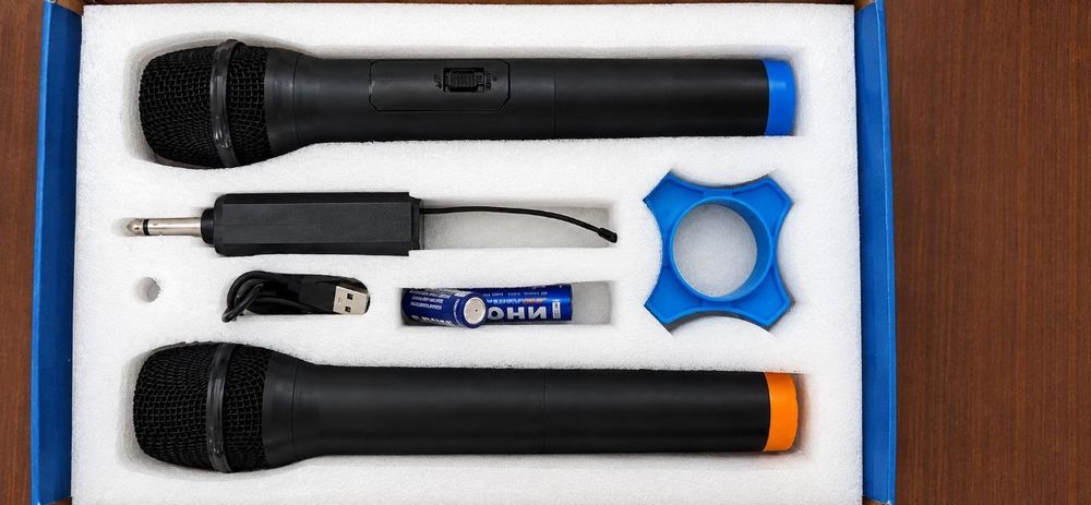 JBN M-15 2 ta karnay, Yamaha mikser, usilitel va mikrofonlar komlekt