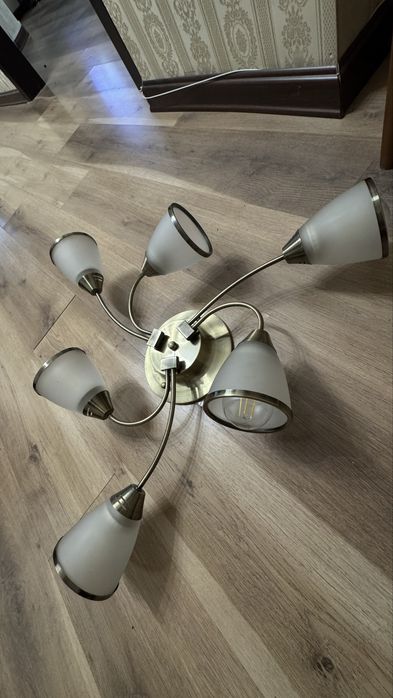 Люстра латунь 6-ти рожковая