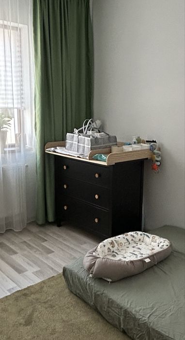 Blat de infasat / suport de schimbat bebelusi pentru comoda IKEA Hemnes, lemn natur