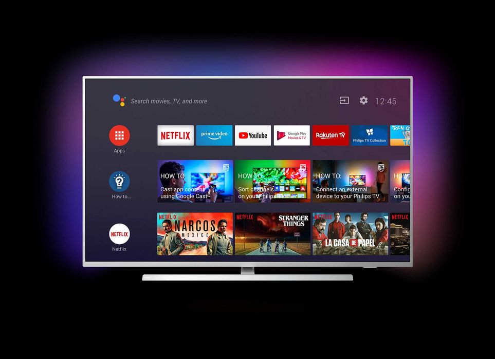 Televizor 4K LED Smart Android Philips, 126 cm, Ambilight