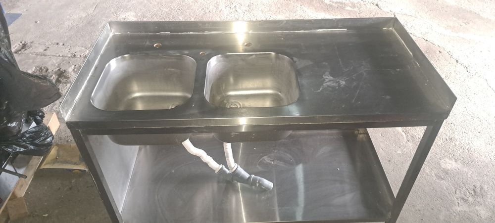 неръждаема мивка
двусекционна