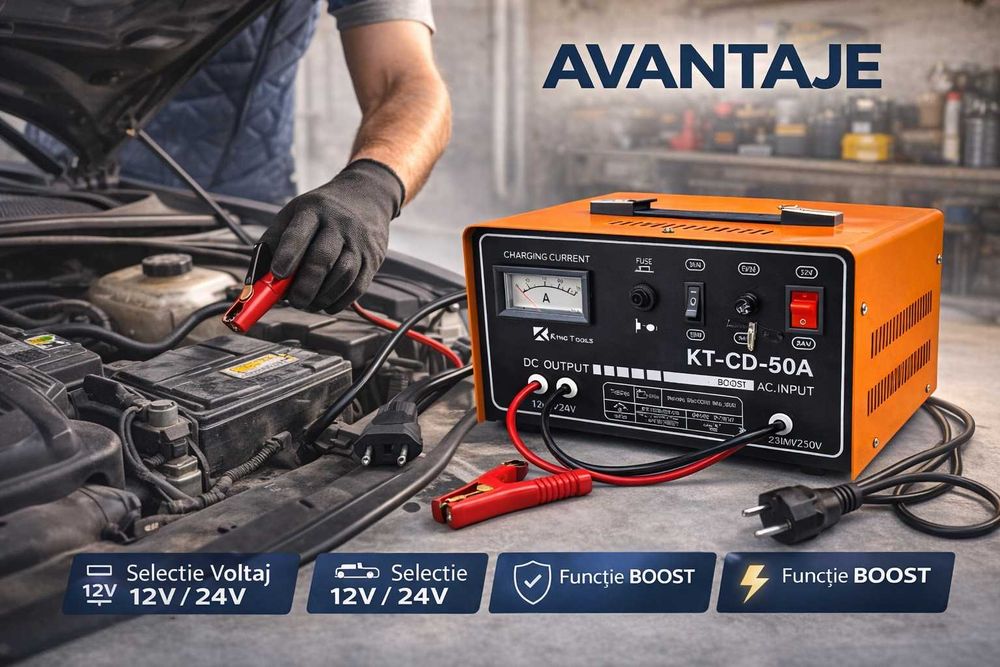 Redresor Auto Profesional King Tools 12V 24V