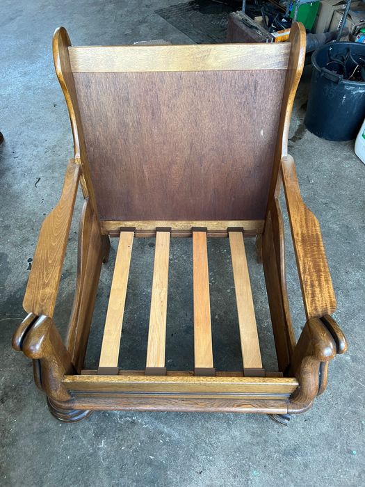 Кафяв кожен фотьойл