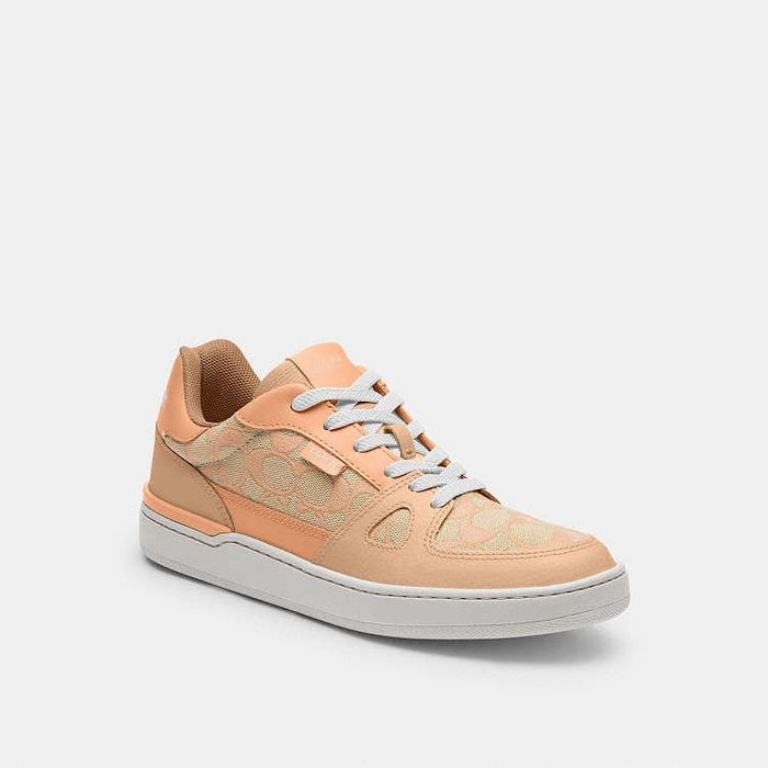 Coach Clip Low Top Sneaker in Signature Jacquard нови оригинални олекотени дамски сникърси