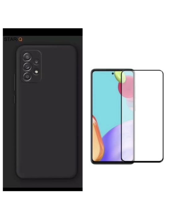Husa Silicon Safe Case si Folie Sticla 8D Samsung A53/A23/A54/A55/A56