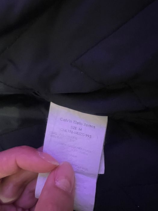 Geaca Calvin Klein din fas subtire