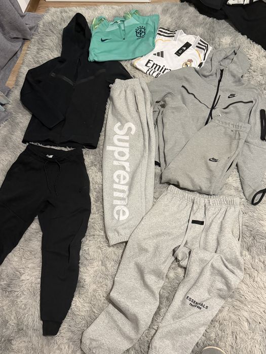 Nike tech fleece S Supreme Fear of God ESSENTIALS brazil track Real