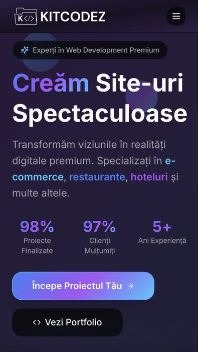 Site de prezentare profesional – modern, rapid, optimizat