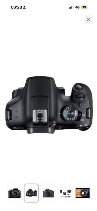 Фотокамера Canon EOS 2000D черный