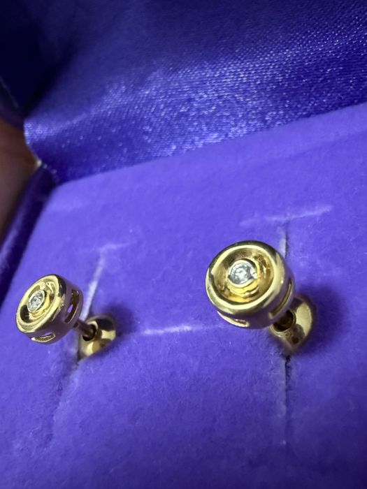 Бриллиаетовые пусеты Эстет