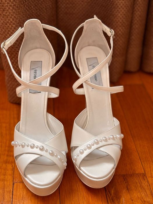 Sandale VANILLA DAYS de piele de mireasa marimea 38