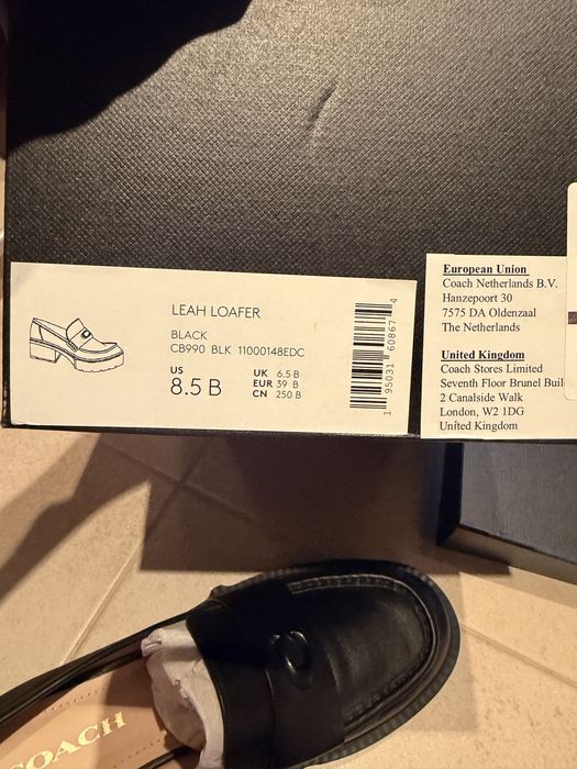 Coach Leah Chunky Loafers 8.5US / 39.5EU