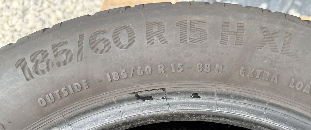 2бр 185/60/15 на 5,8мм с20дот Континентал