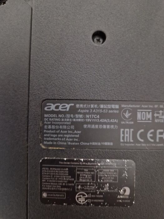 Acer Aspire 3 на запчасти