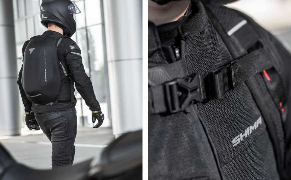 Мото раница SHIMA AERO PACK,твърда черупка,24л.4 отделения