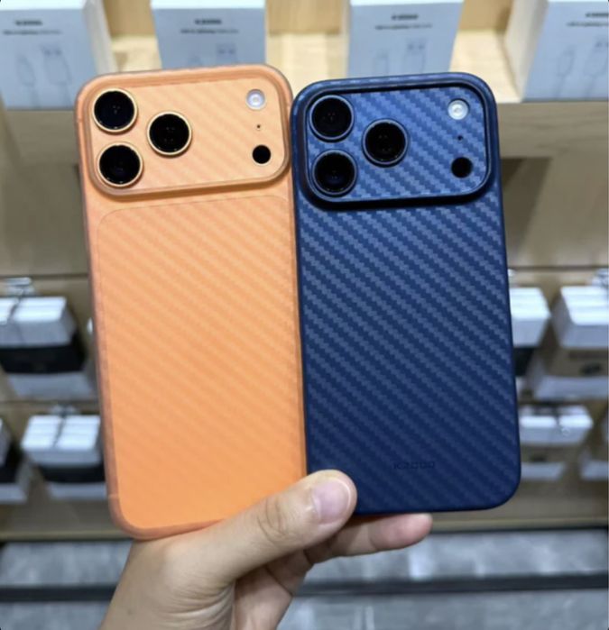 Тънък карбонов кейс Kzdoo за iPhone 17 Pro 17 Pro Max 17 17 Air