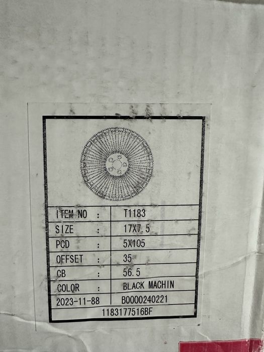 Diska sotladi 17x7.5 yengi skidkada 300$